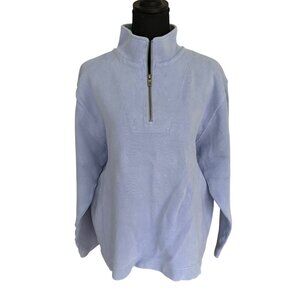 Tommy Bahama Women's Light Purple Quarter Zip Sweatshirt - Size X Large